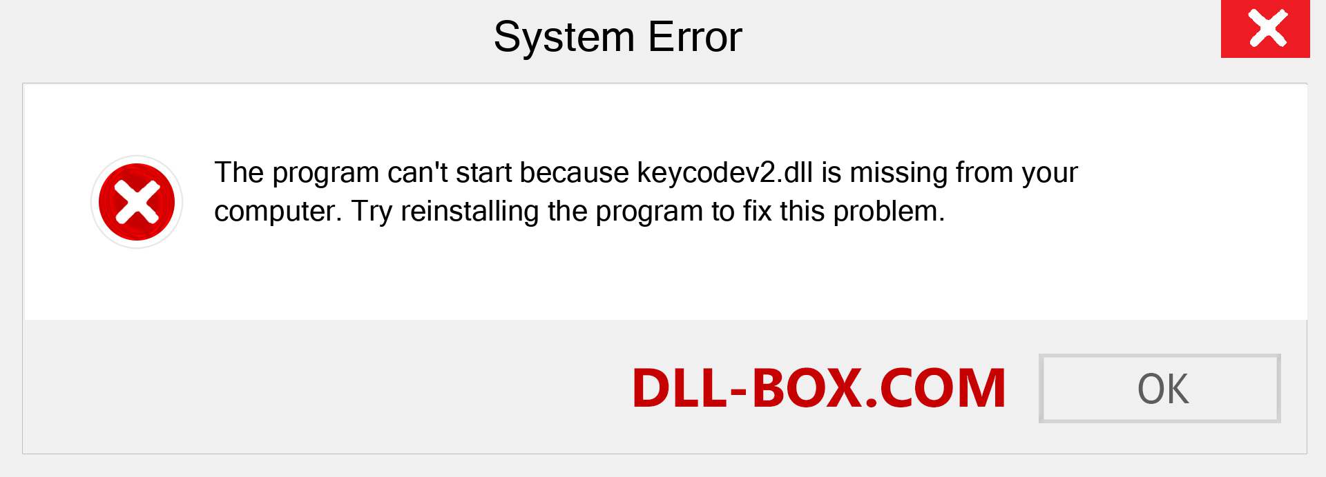  keycodev2.dll file is missing?. Download for Windows 7, 8, 10 - Fix  keycodev2 dll Missing Error on Windows, photos, images